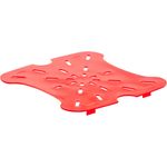 Cambro 6SFSFPDPP266 CamSquares FreshPro 6 and 8 Qt Drain Shelf Transclucent Red