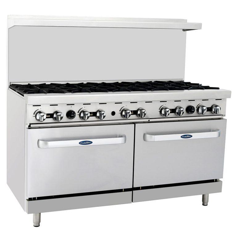 Atosa CookRite (10) 32,000 BTU Burner Restaurant Range, Natural Gas, (2) 26-1/2" Ovens