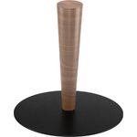 Maxwell Thomas® Essential Series Alexandria Disc Table Base for 36", 30" x 60" and 36" x 60" Tabletops - Base Finish: Walnut Maple