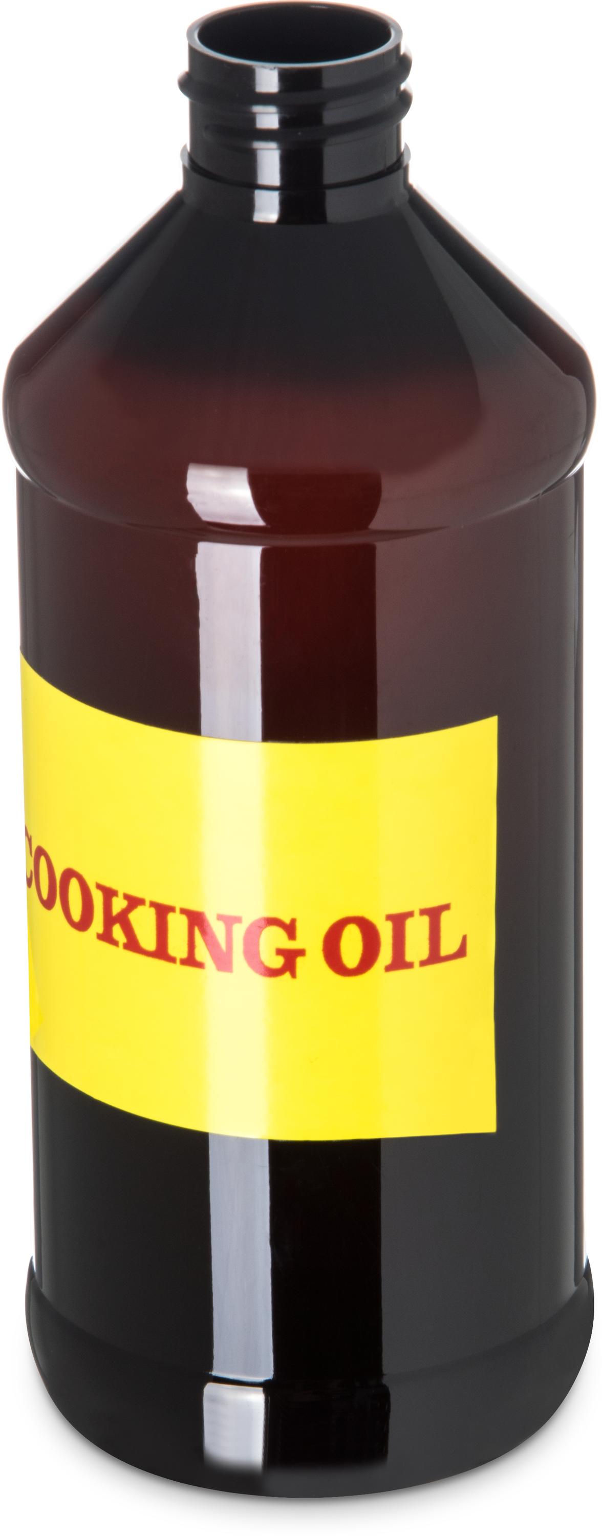 Amber Bottle w/ Label 16 oz - Amber