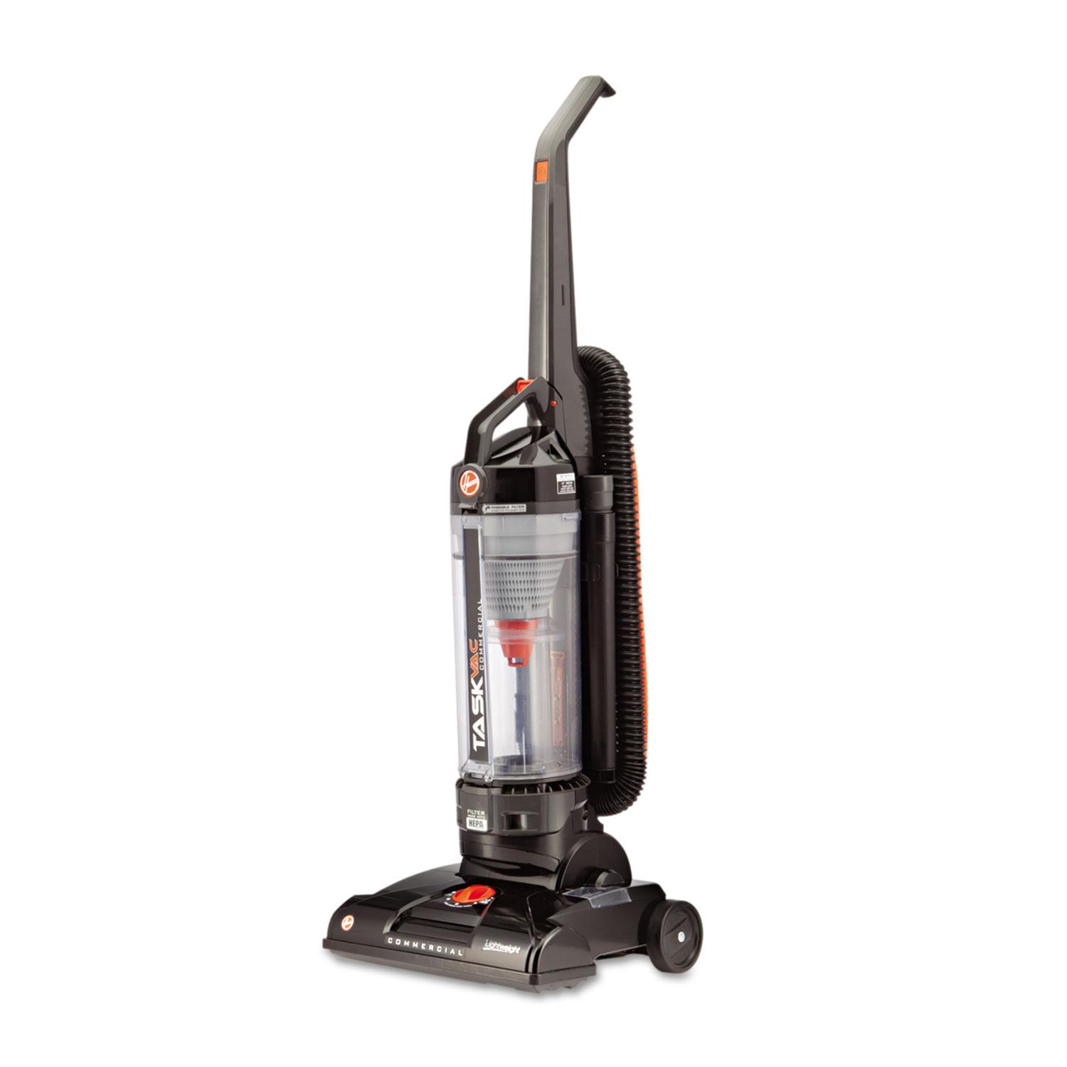 Hoover® Commercial Hoover Commercial TaskVac Lightweight Bagless Single-Motor Upright Vacuum, 14"