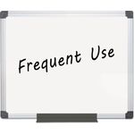 MasterVision® Value Lacquered Steel Magnetic Dry Erase Board, 24 x 36, White, Aluminum Frame