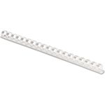 Fellowes® Plastic Comb Bindings, 3/8" Diameter, 55 Sheet Capacity, White, 100 Combs/Pack