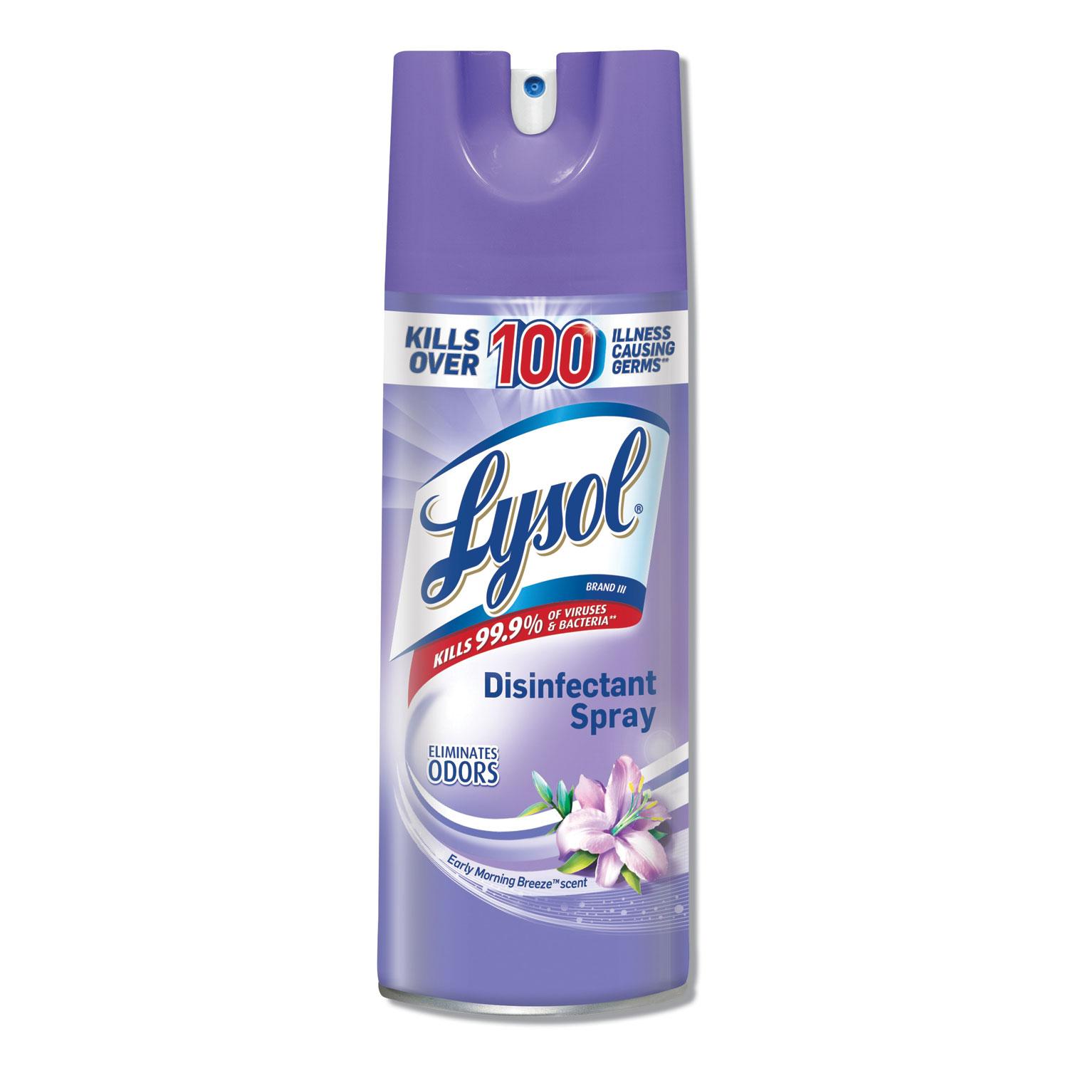 LYSOL® Brand Disinfectant Spray, Early Morning Breeze, 12.5 oz, Aerosol