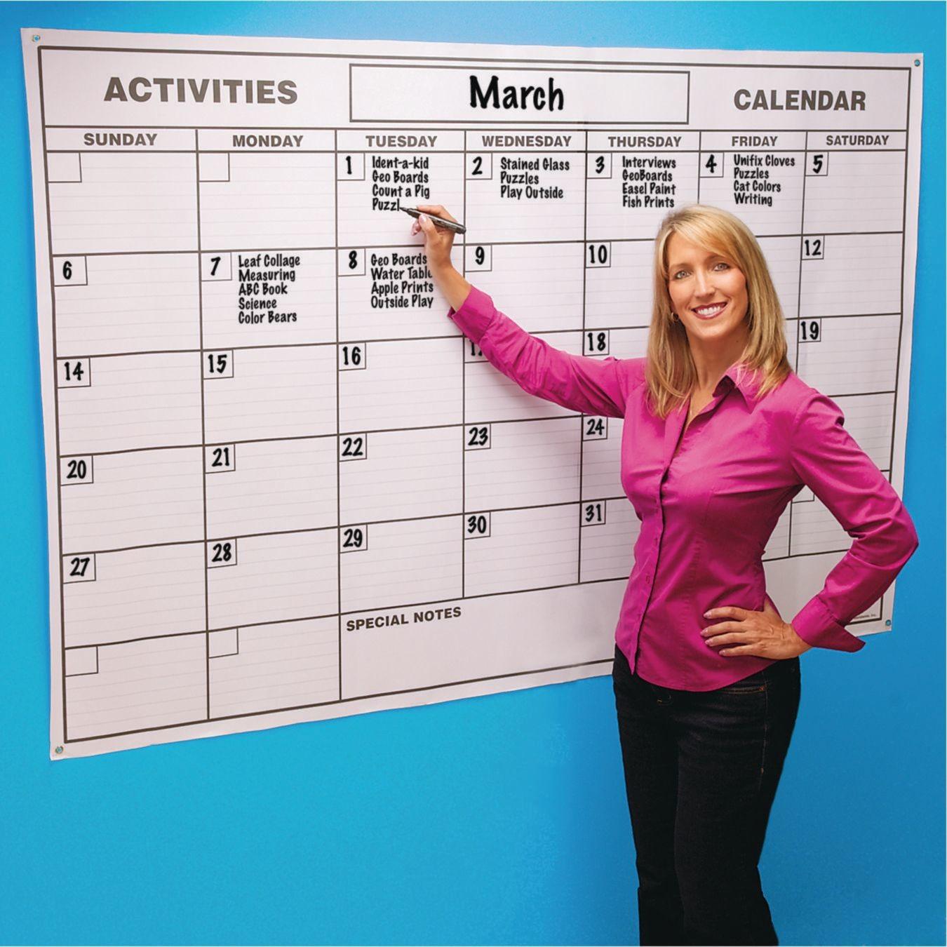 Laminated Gigantic Wall Calendar