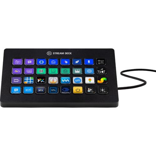 Elgato - Stream Deck XL Wired Keypad with Back Lighting - Black