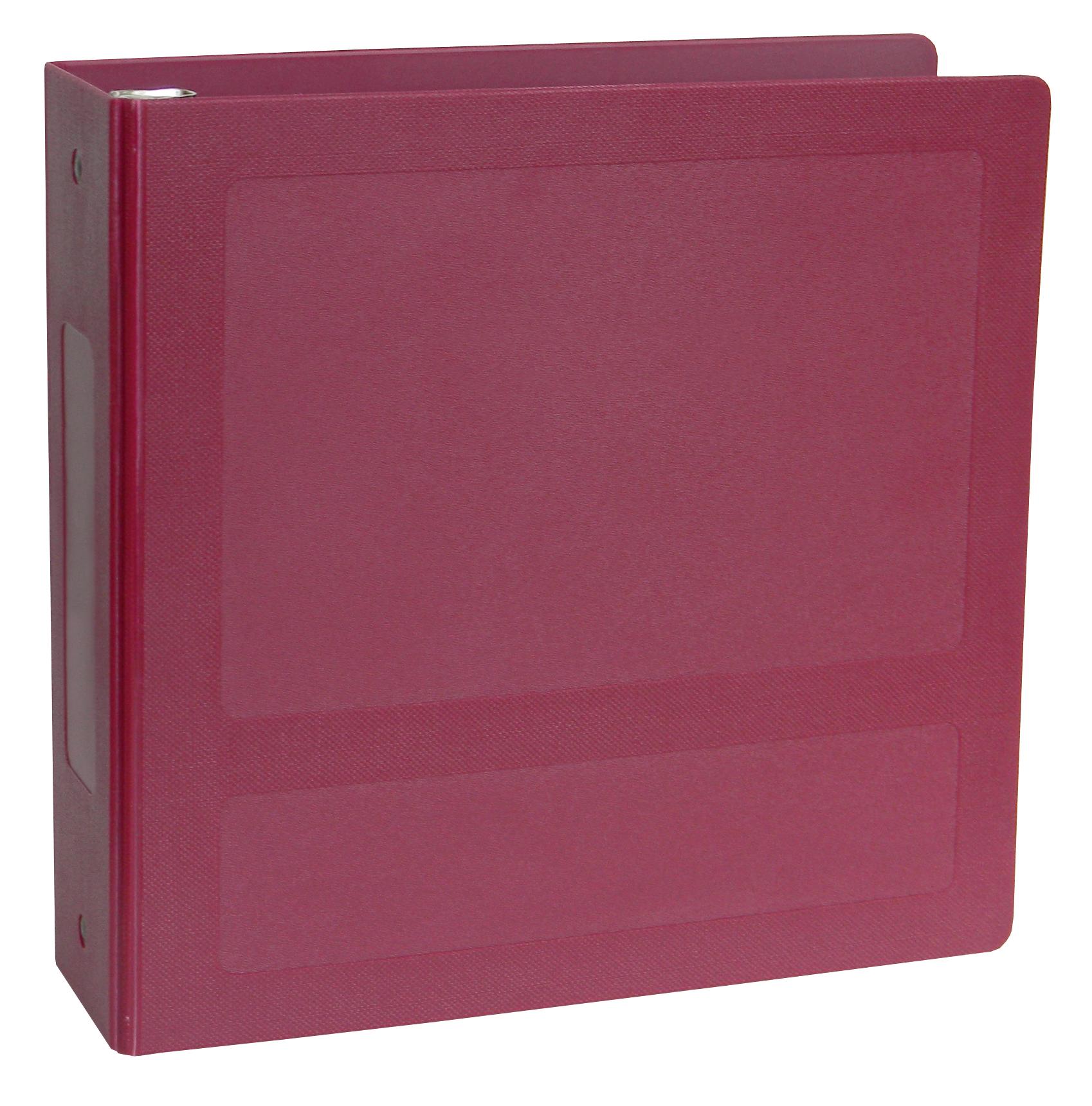 Molded Side Open Ring Binder, 3i W - Color  Burgundy Chart Type 3 Ring