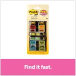 Post-it® Flags Arrow Message 1" Page Flags,  200 "Sign Here", 48 Arrow, Four Colors, 248/Pack