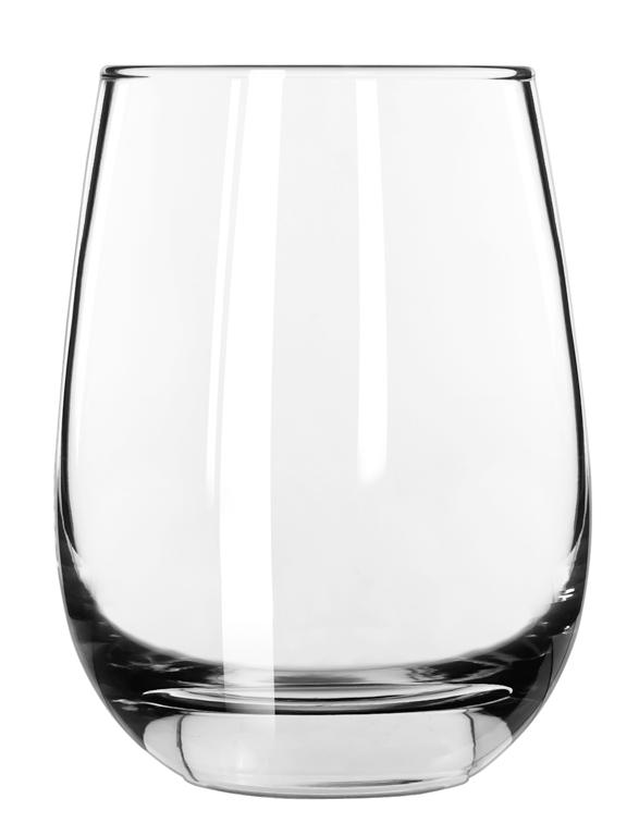 15.25 oz. Stemless White Wine Glass, case of 12