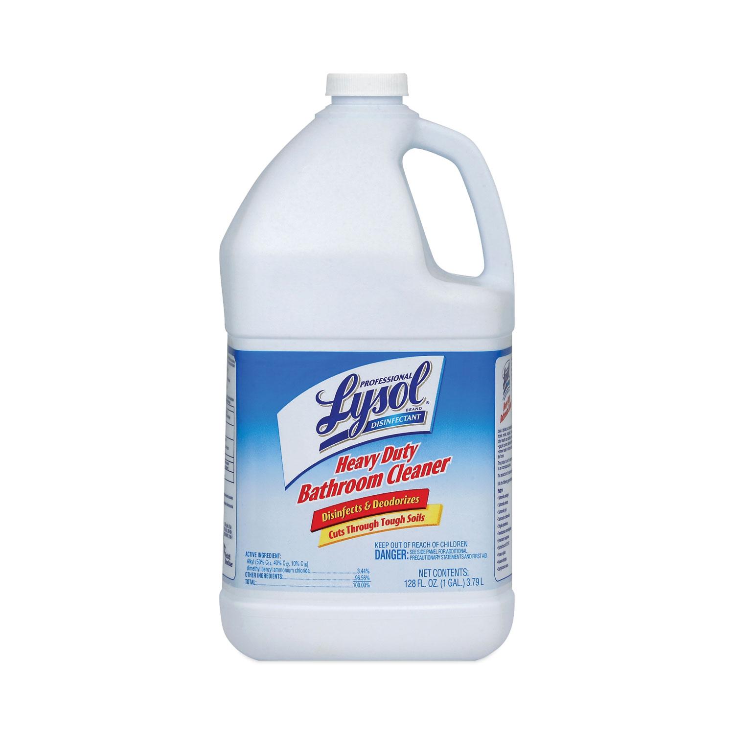 Lysol® Heavy Duty Bathroom Cleaner, 1 Gallon Bottle, 4 per Case