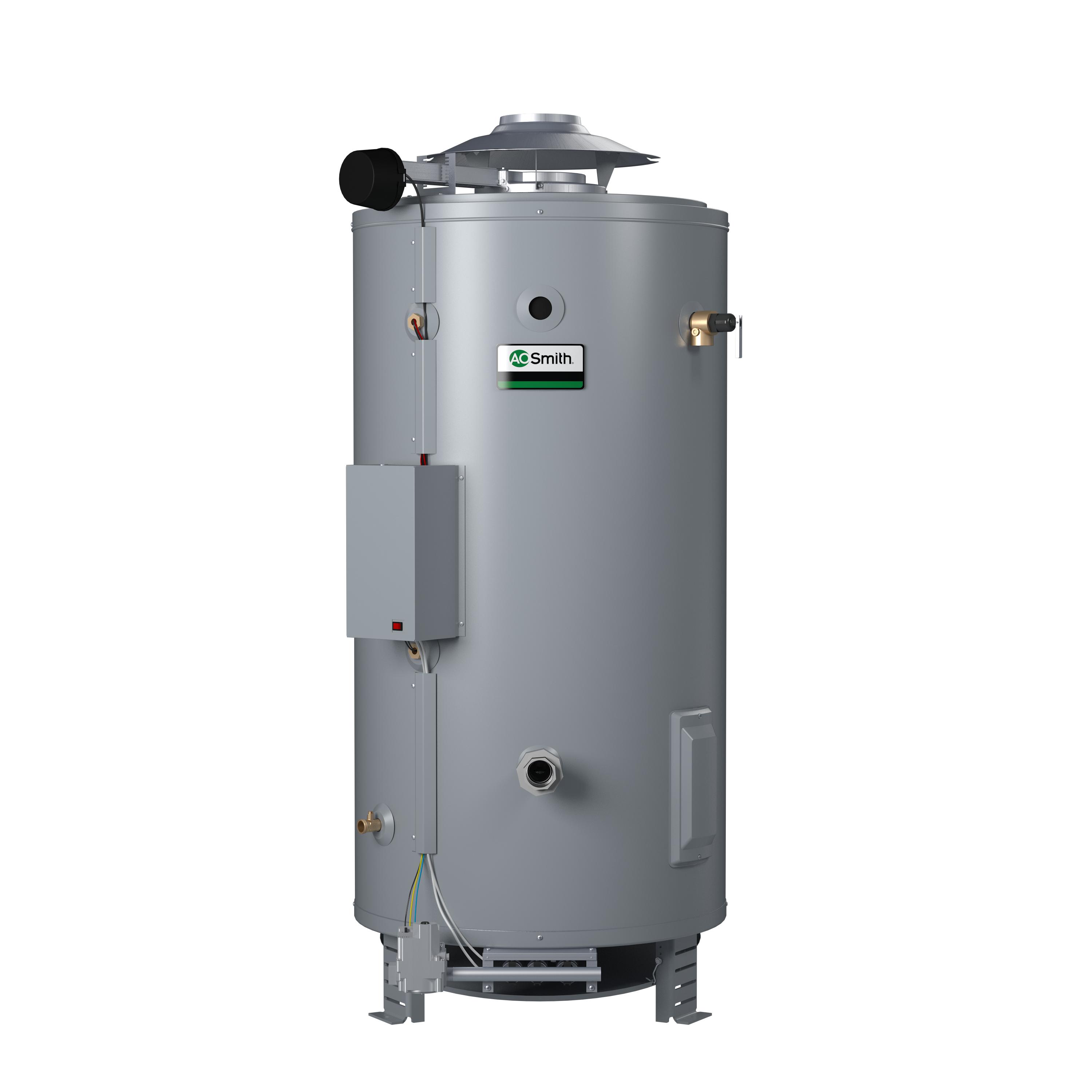 LOCAL AO Smith Master-Fit® BTR Series Water Heater, LP Gas, ASME, Altitude up to 2,000 feet, 390K BTU, 100 Gallon