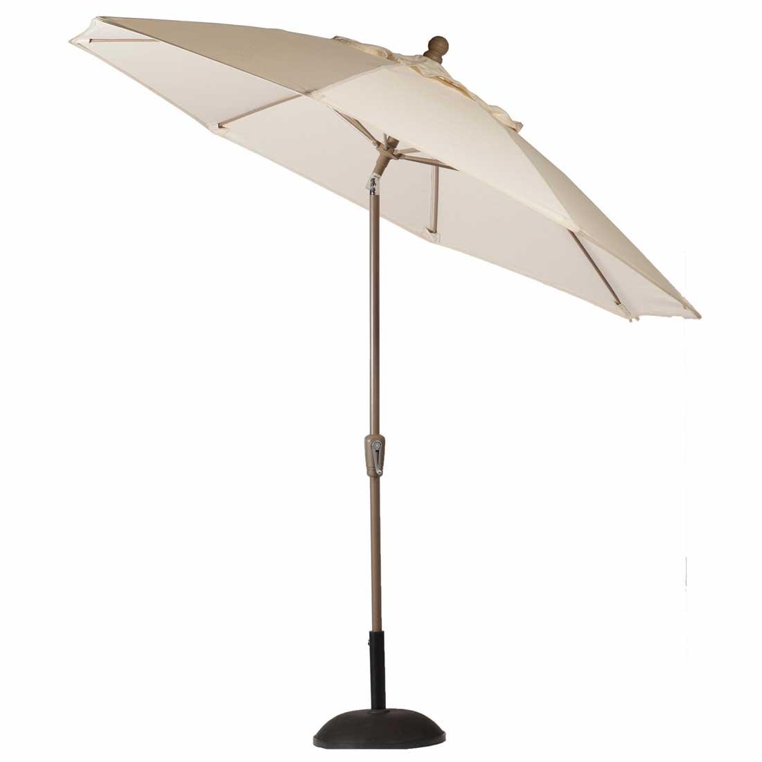 9' Crank Auto Tilt Umbrella - Finish: Oyster