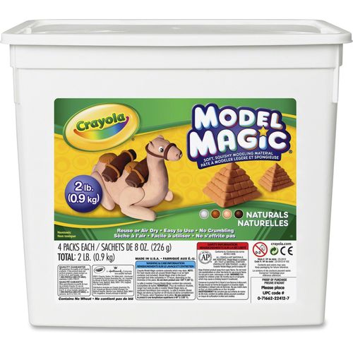 Modeling Compound, w/ Bucket, 8oz, Naturals, 4/BX, Assorted (H3C70 ...