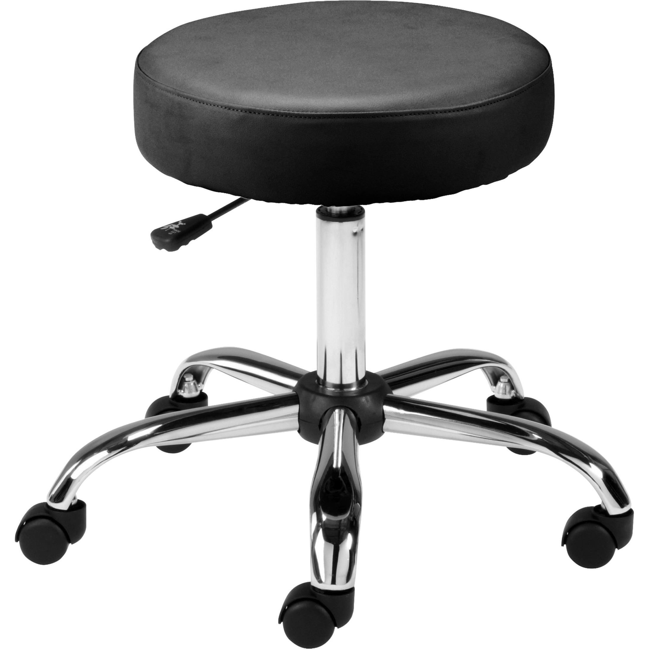 Pneumatic Height Stool, w/Back, 24