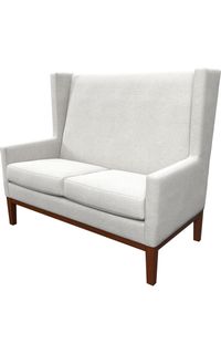Quick-Ship Katrineholm Loveseat with Preferred Seat Deck in Dual Fabric