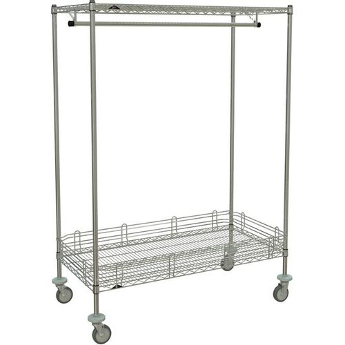 Intermetro Garment Rack with Bottom Shelf 48 L x 24 W x 66 H 60345