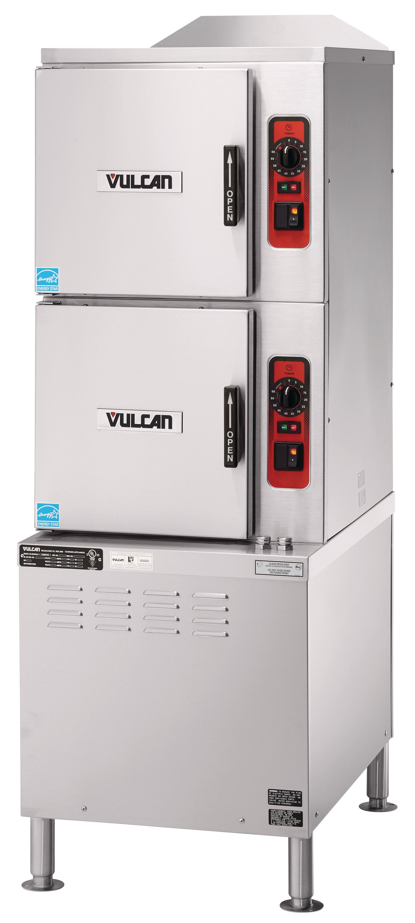 Vulcan Electric Low Water, Energy Floor Convection Steamer - 6 Pan