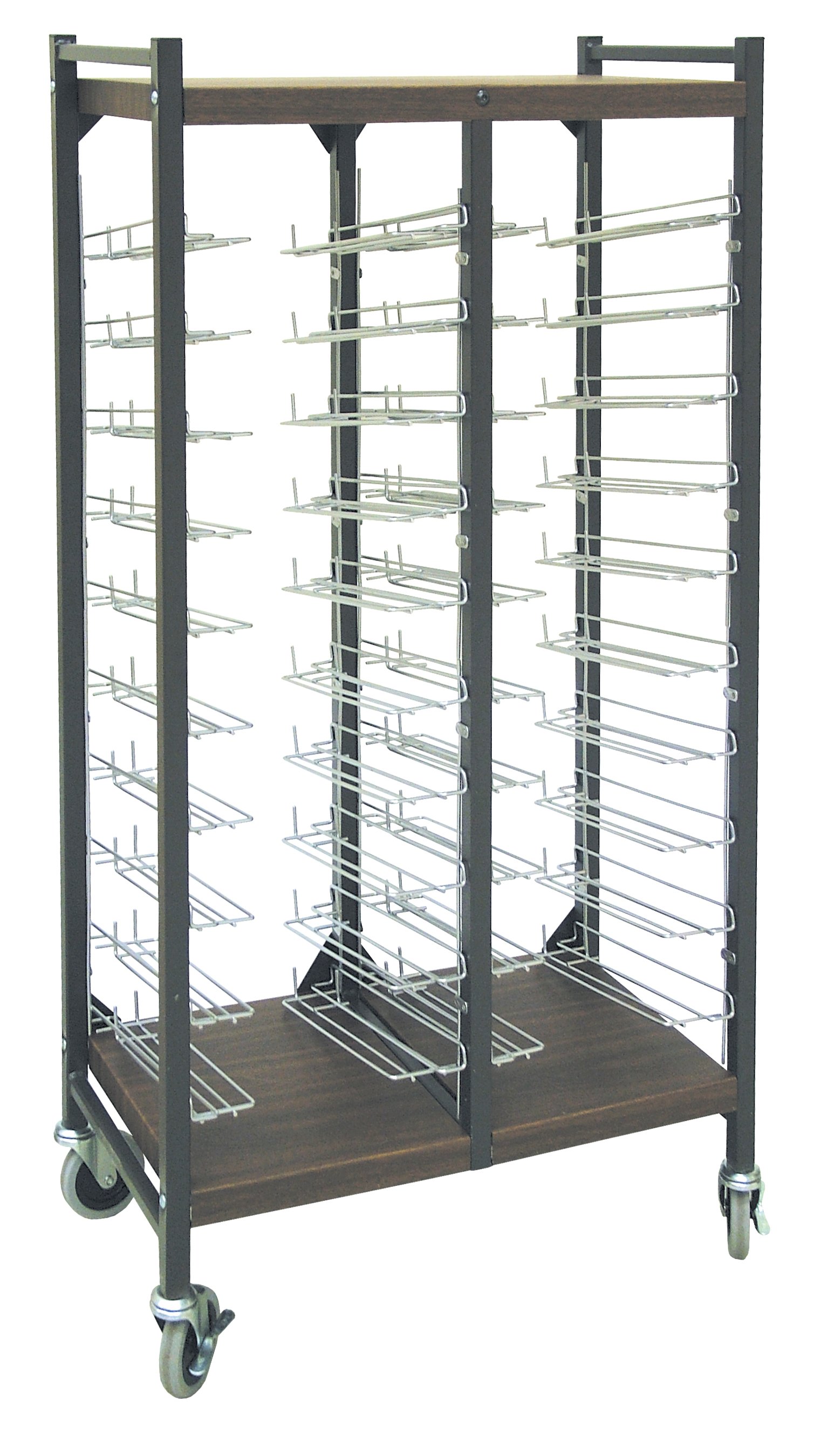Horizontal Open Chart Rack - 40 Binder Capacity - Woodgrain (4KF52 ...