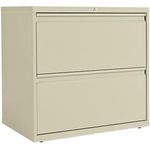Two-Drawer Lateral File, 36"W - Cabinet Finish: Light Gray