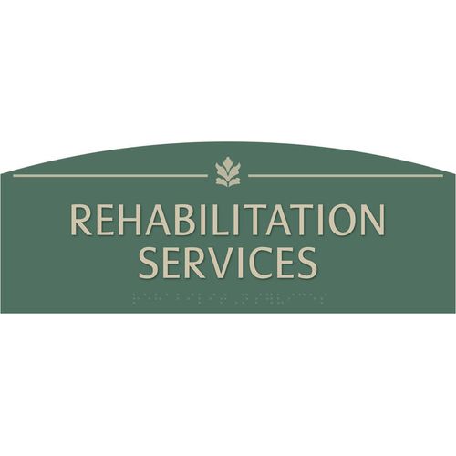 Contour Common Room Sign with Braille, No Backplate, 5" x 11 ...