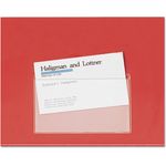 Cardinal® HOLD IT Poly Business Card Pocket, Top Load, 3 3/4 x 2 3/8, Clear, 10/Pack