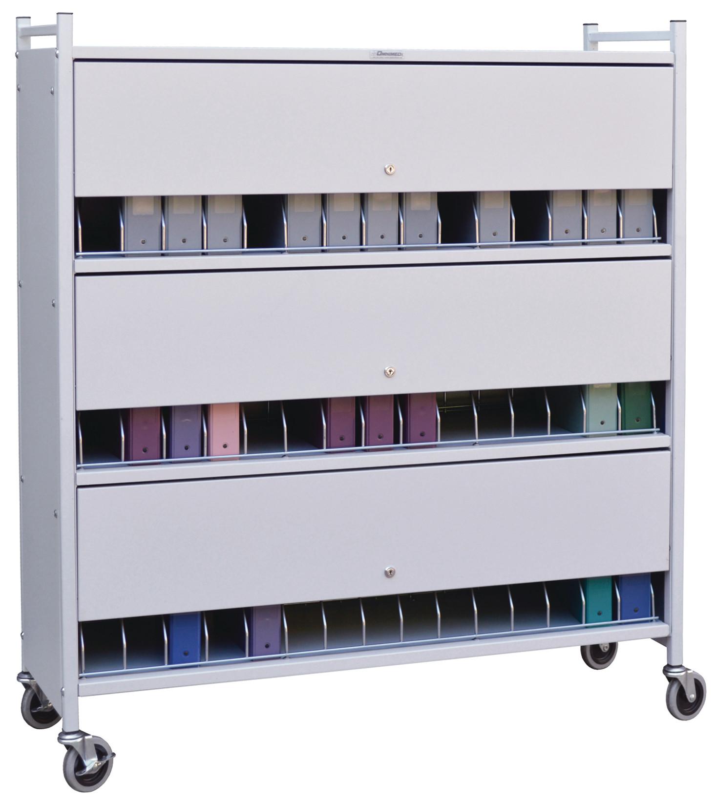 Big Beam Large Vertical Privacy Rack - 5 Shelves- 48 Binder Capacity ...