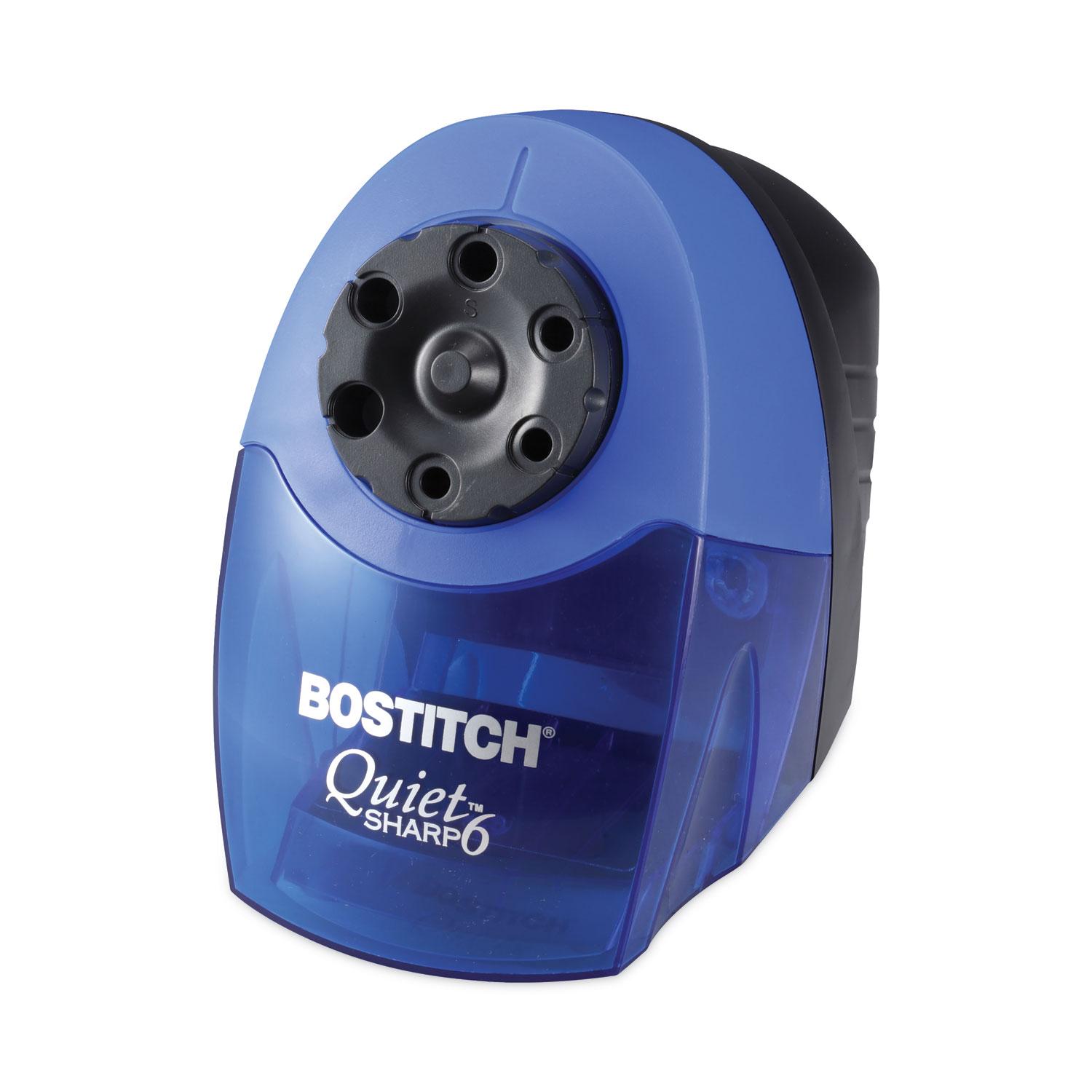 Bostitch® QuietSharp 6 Classroom Electric Pencil Sharpener, Blue
