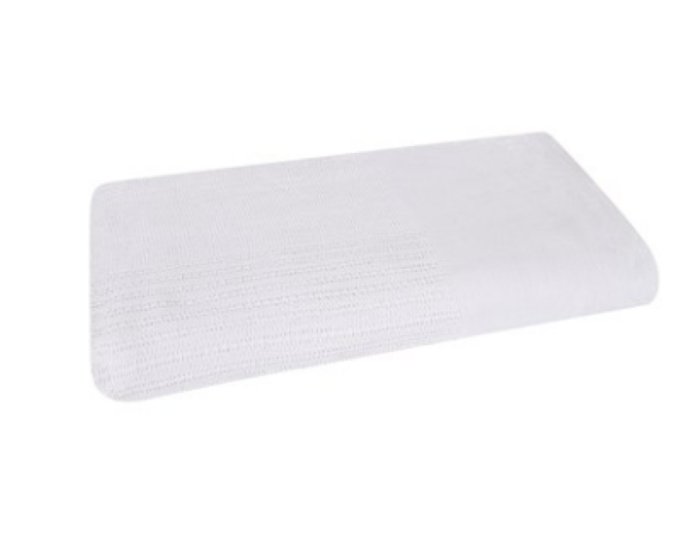 Direct Supply® Textiles Value Traditional Thermal Blanket, 66"W x 90"L, 2.5 lbs., 100% Cotton, Case of 12, Color: White