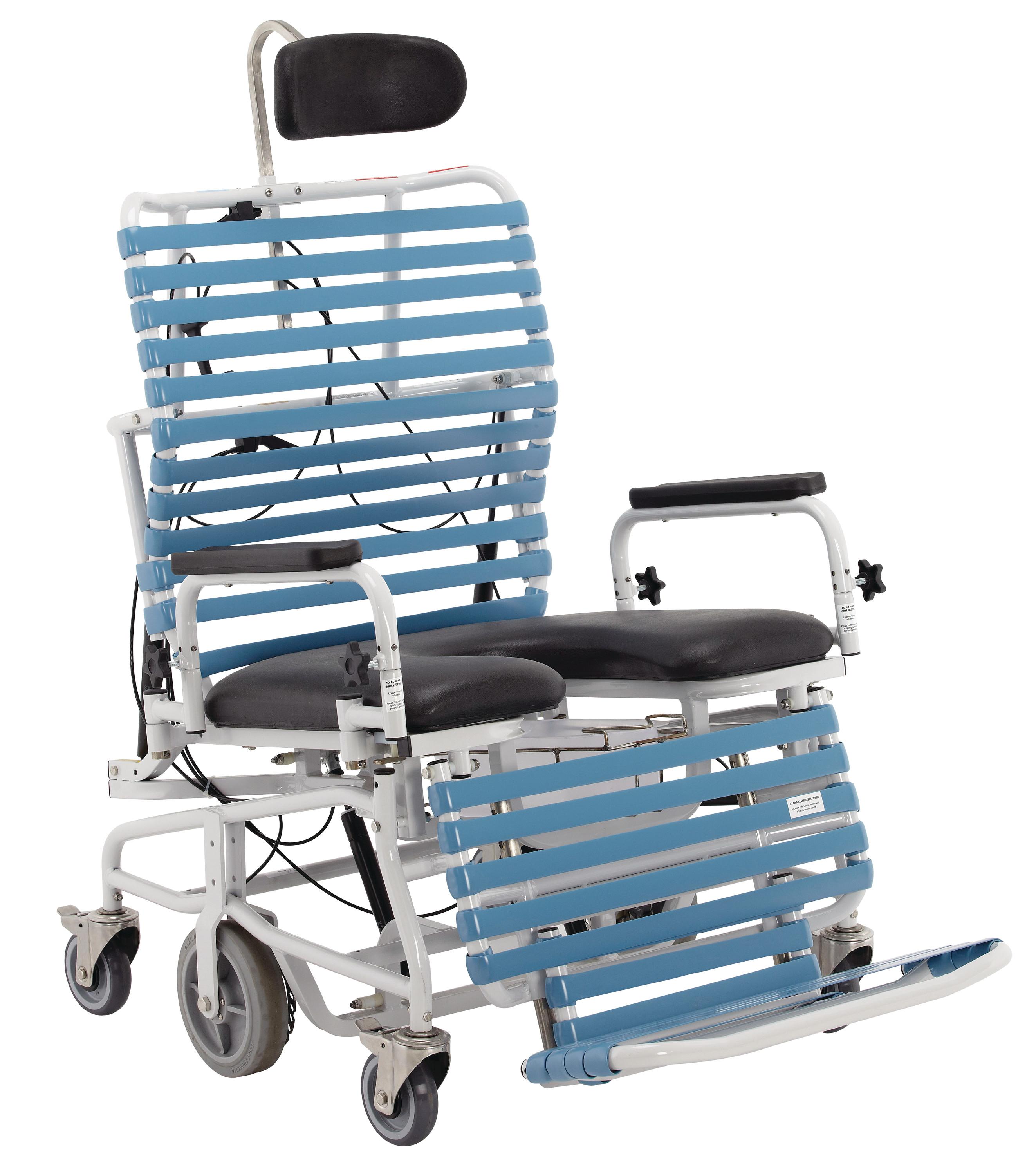 Broda Revive Bariatric Shower Commode Chair, 26 in H x 27 in W, Seat ...
