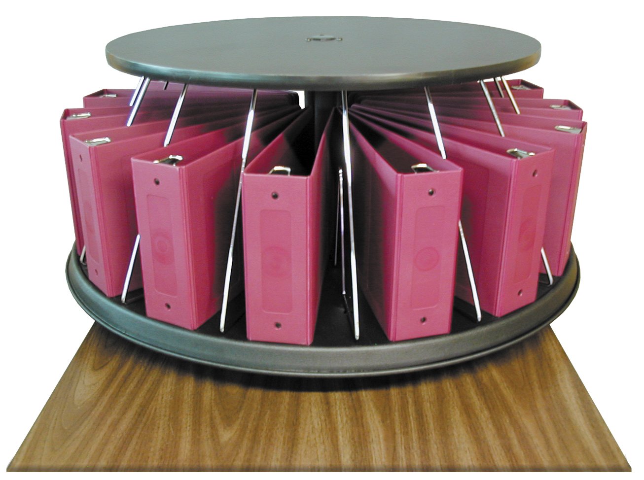 Chart Carousel Table Top - Double Tier - 60 Binder Capacity (4KF62 ...