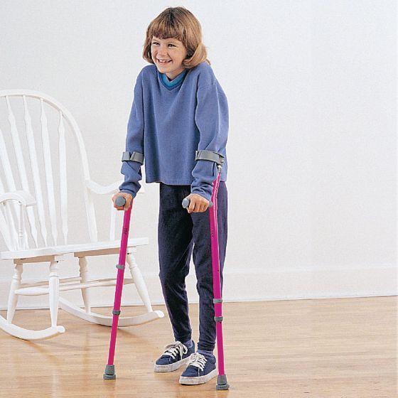 Walk-Easy Forearm Crutches, Black, Adult, Walk-Easy Crutches