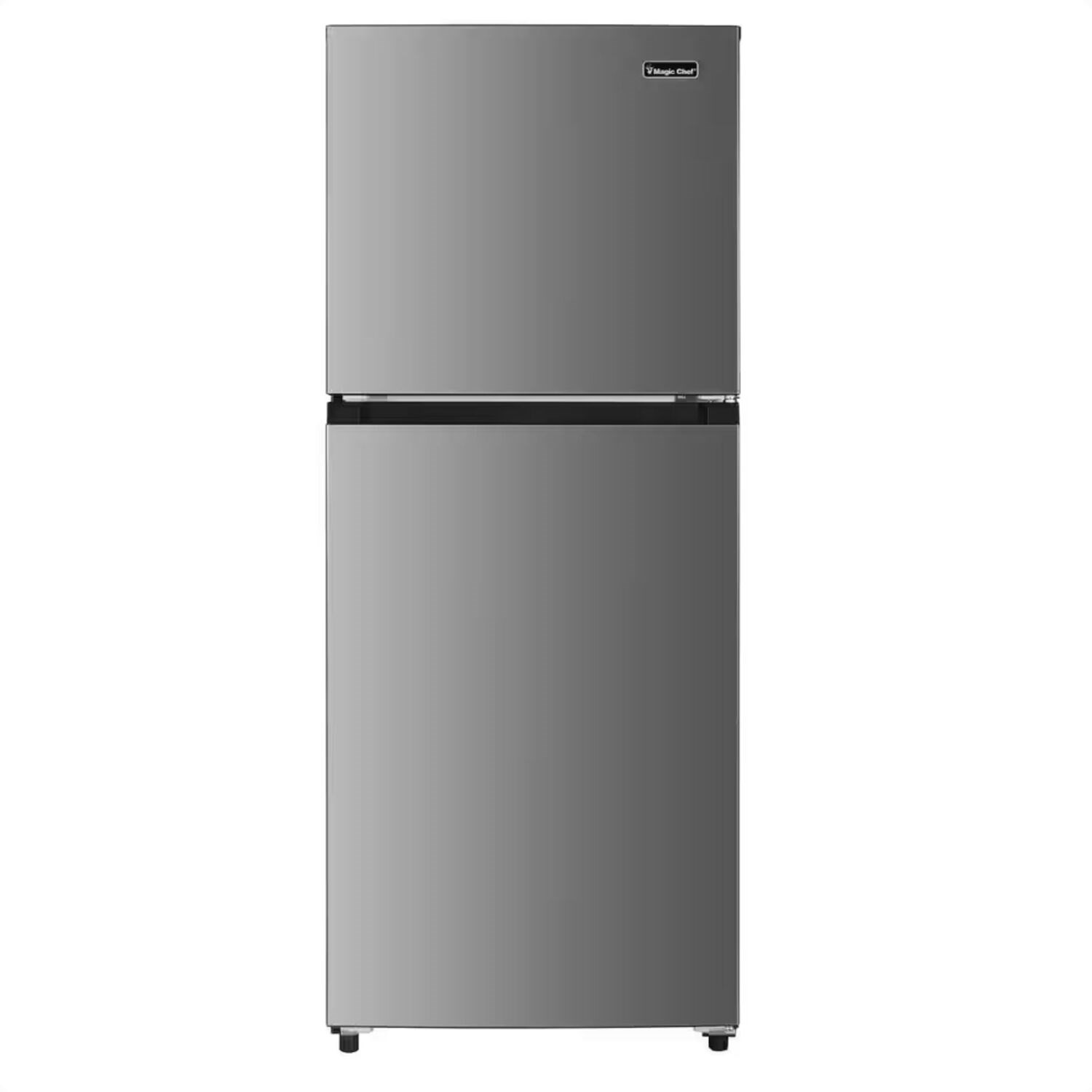 10.1-cu. ft. Refrigerator with Top Freezer in Platinum Steel