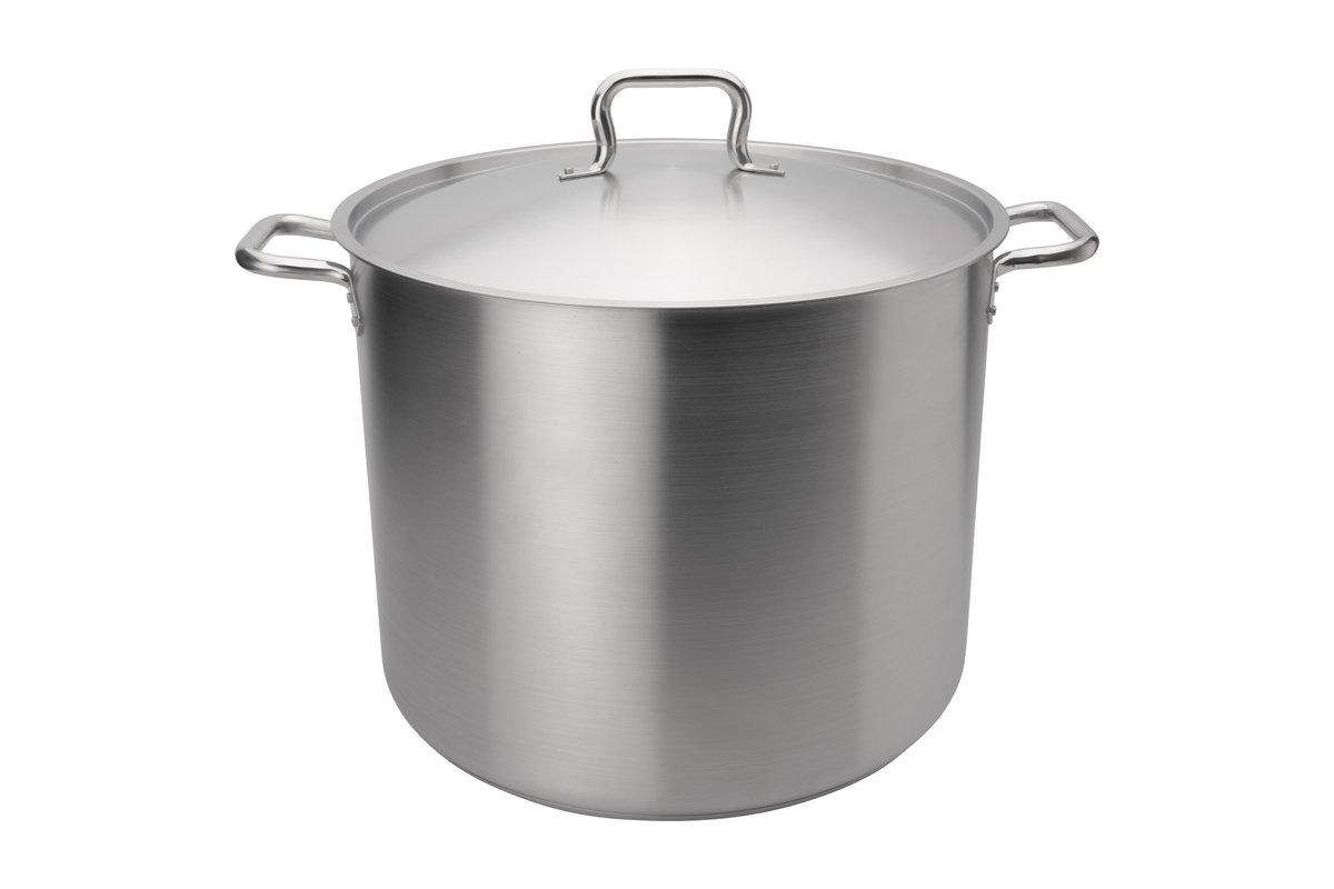 ELEMENTS 60 qt Stainless Steel Stock Pot with Lid - NSF