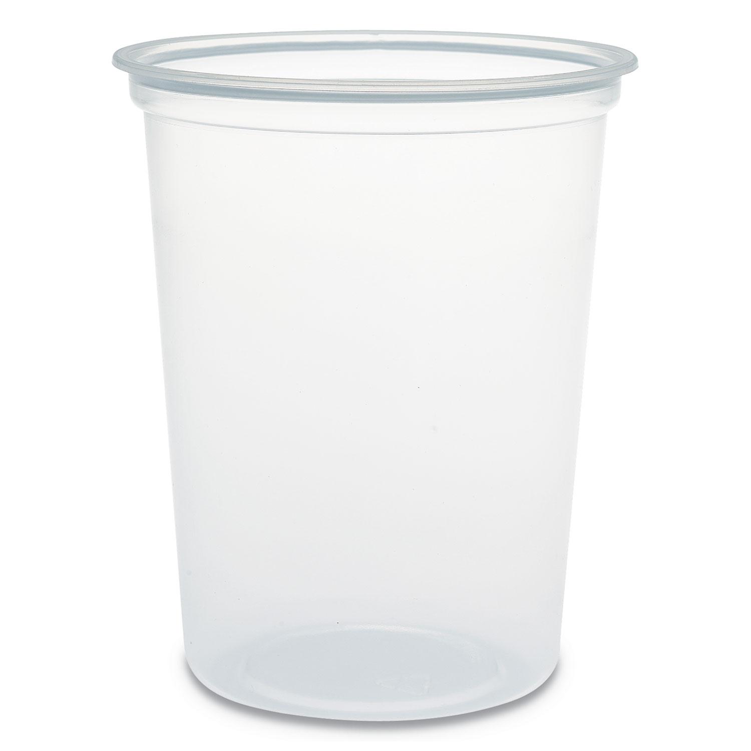 Dart® Microgourmet Plastic Deli Container, 32 oz, Clear, 500/CT