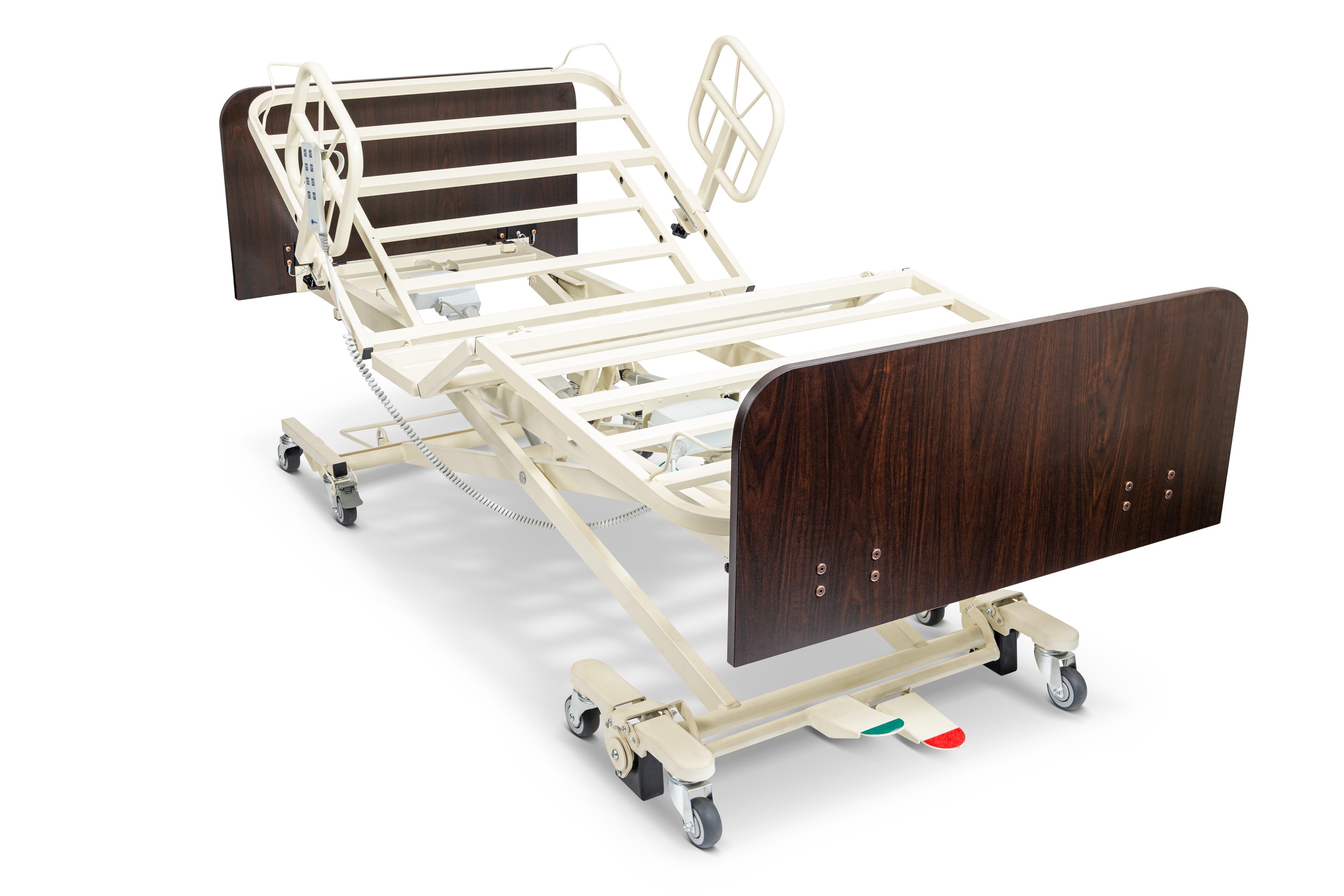 MedaCure® Versatile Low Bed, 36-48"W x 80-84"L, 550lb. Capacity, with Floor Lock - BED FRAME ONLY