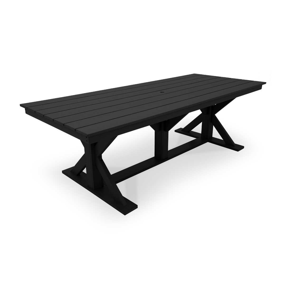 40" x 94" Rectangular Farmhouse Dining-Height Table - Table Finish: Black