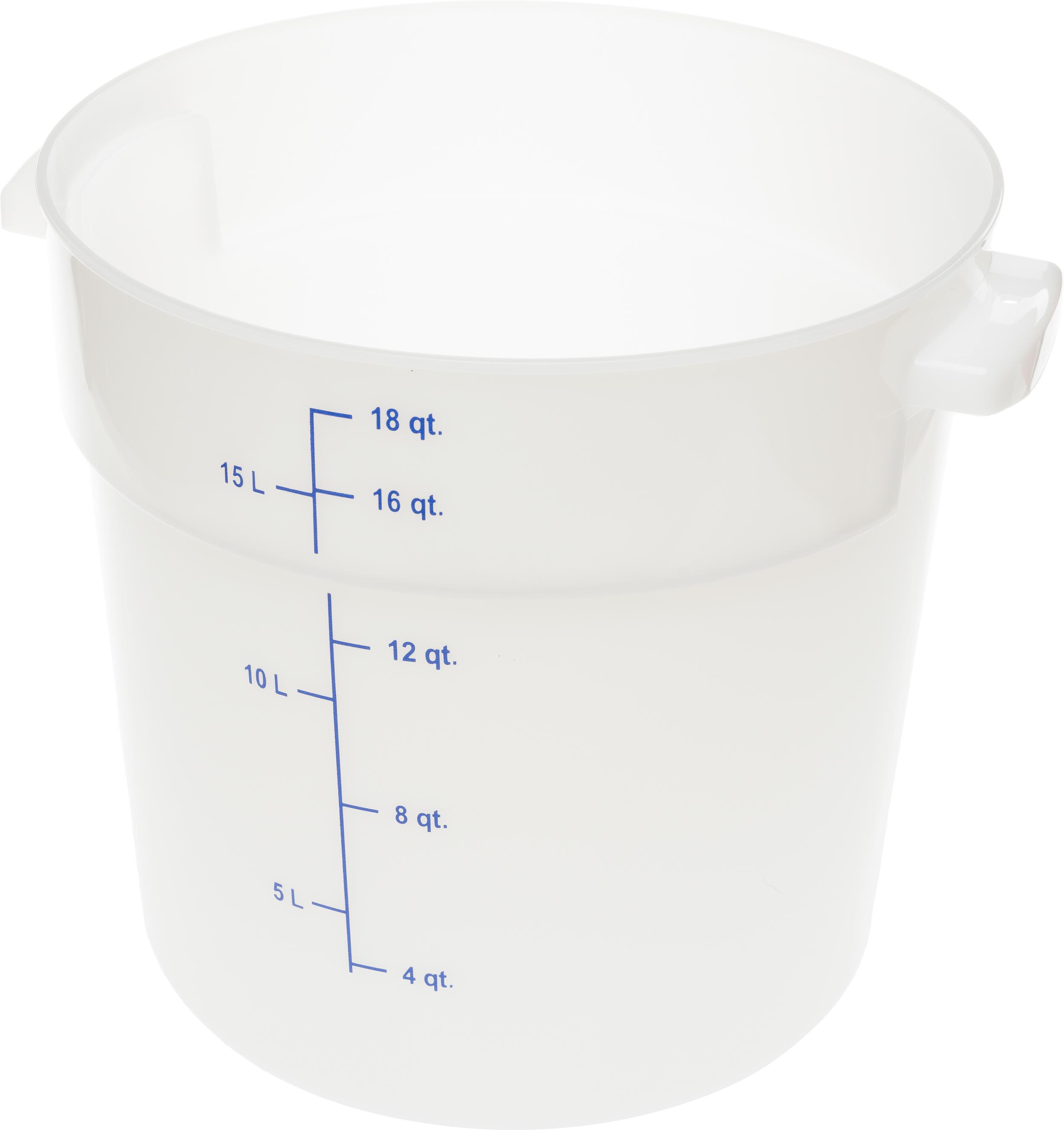 StorPlus™ Round Food Storage Container 18 Quart - White
