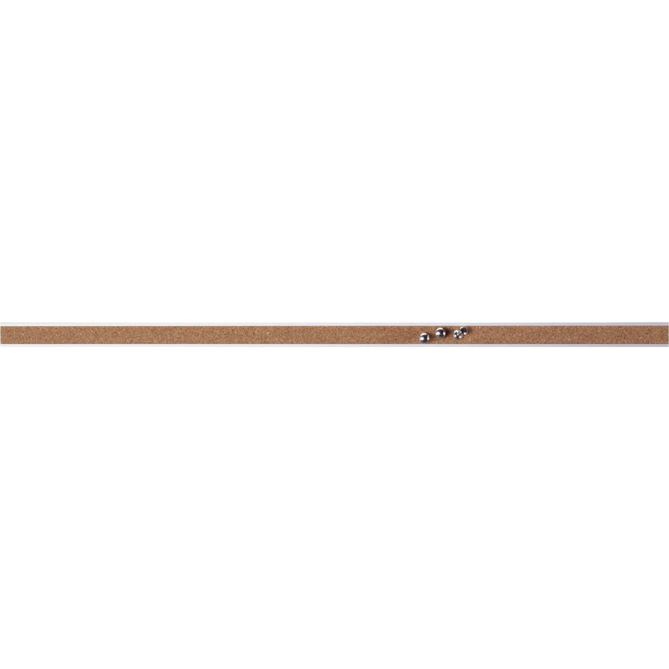 Cork Bulletin Bars, 36", Self-Sealing Strip, 3/BD, Aluminum