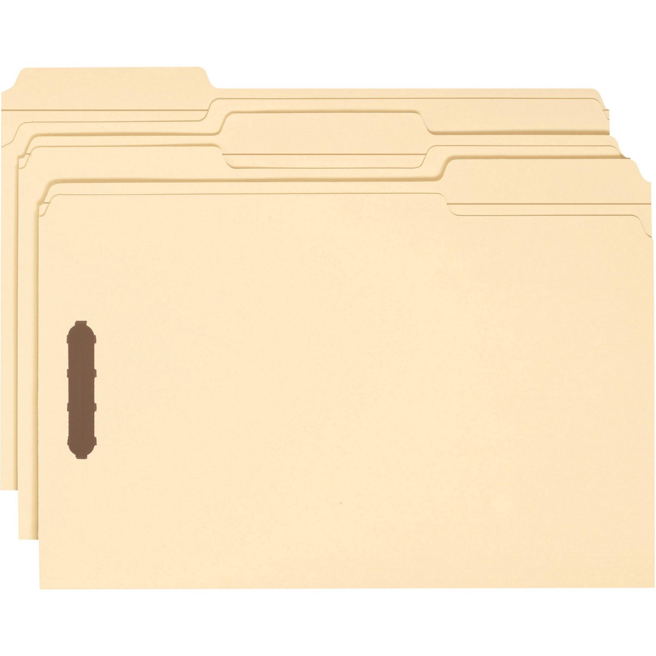 Fastener Folder, Lgl, 1/3Cut, 3/4" Exp, 18pt, 50/BX, MLA