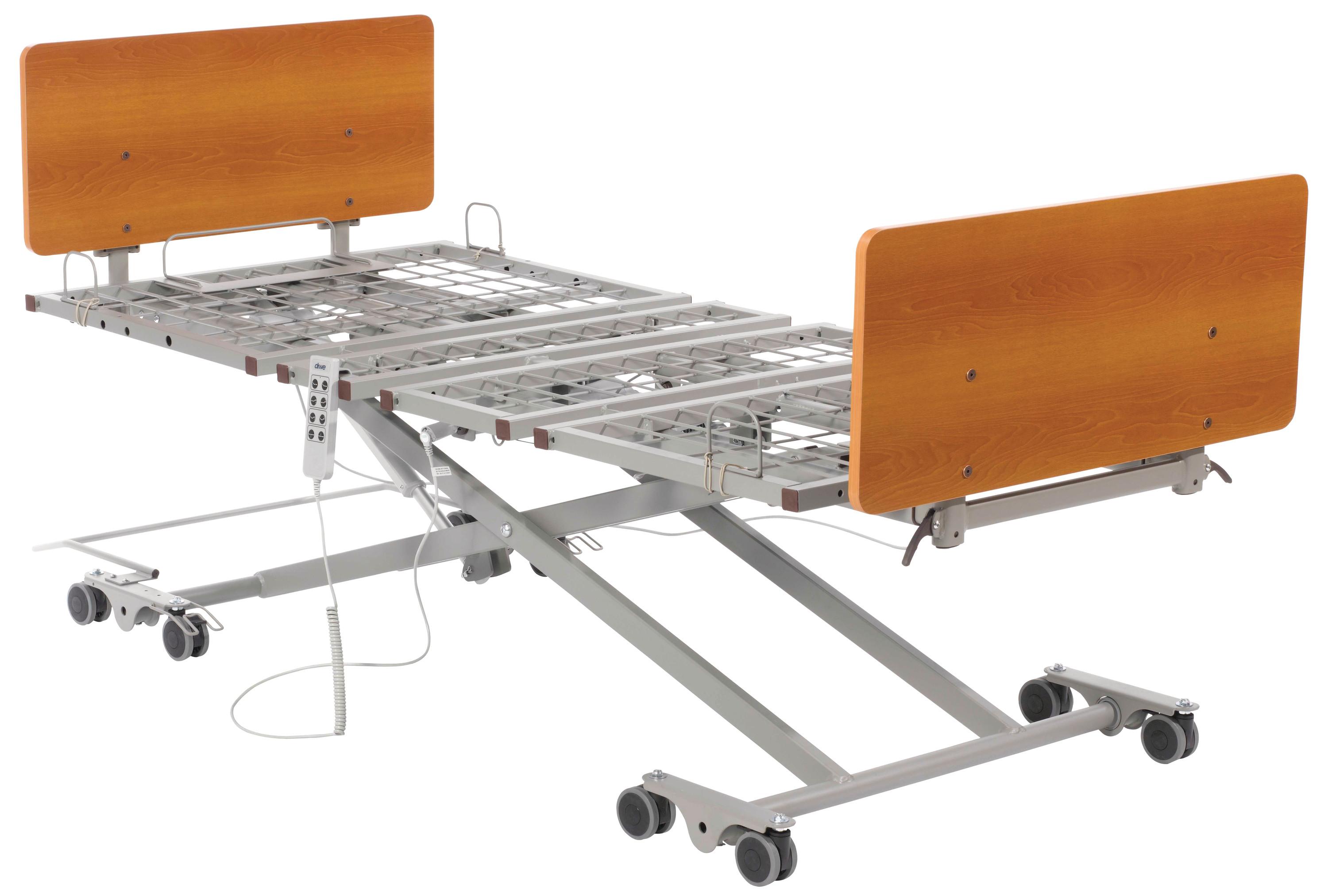Drive Medical PrimeCare P503, Adjustable Height Low Bed. Mobile Any Height, 36"W x 76-80"L Sleep Surface. 450lb Capacity