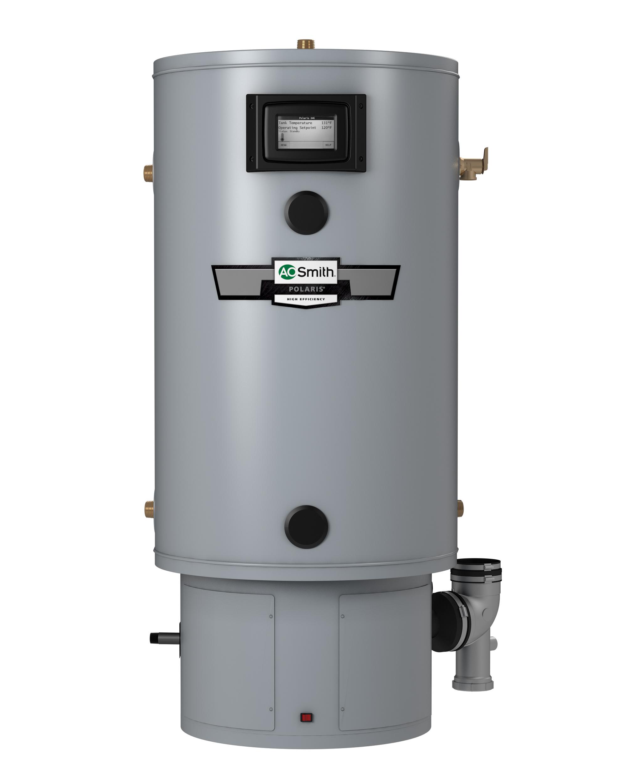 AO Smith Polaris High Efficiency Water Heater, 50 Gallon, Natural Gas, 150,000 BTU