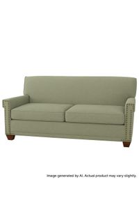 Quick-Ship Porterville Apartment-Size Sofa with Preferred Seat Deck in Crypton Fabric