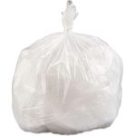 Inteplast Group High-Density Can Liner, 33" x 39", 33gal, 14mic, Clear, 25/Roll, 10 Rolls/Carton