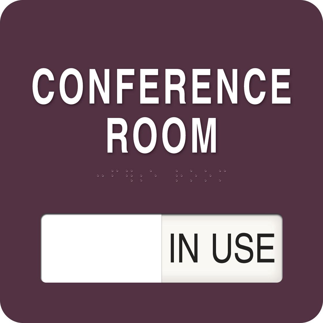 LTC Sliding Panel Sign with Braille, 7