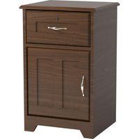 Kenner 1-Door/1-Drawer Bedside Cabinet with Lock