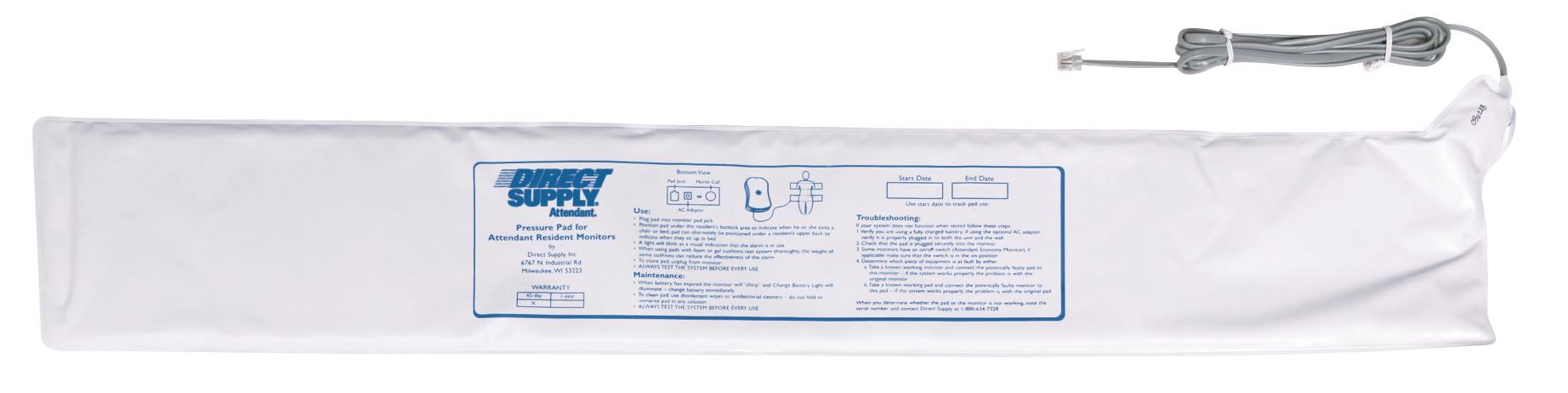 Replacement Attendant® Bed Pad, 1 Year, 5" x 30", Straight Cord
