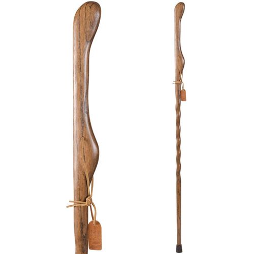 41 Tan Brazos Twisted Oak Handcrafted Wood Walking Stick Hiking Trekking Pole Cane