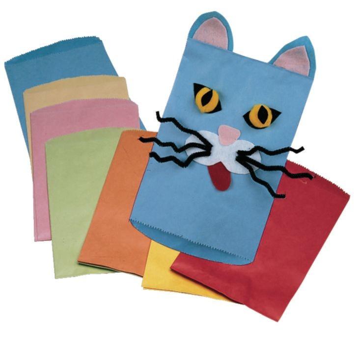 Colored Kraft Paper Bags (Pack of 28)