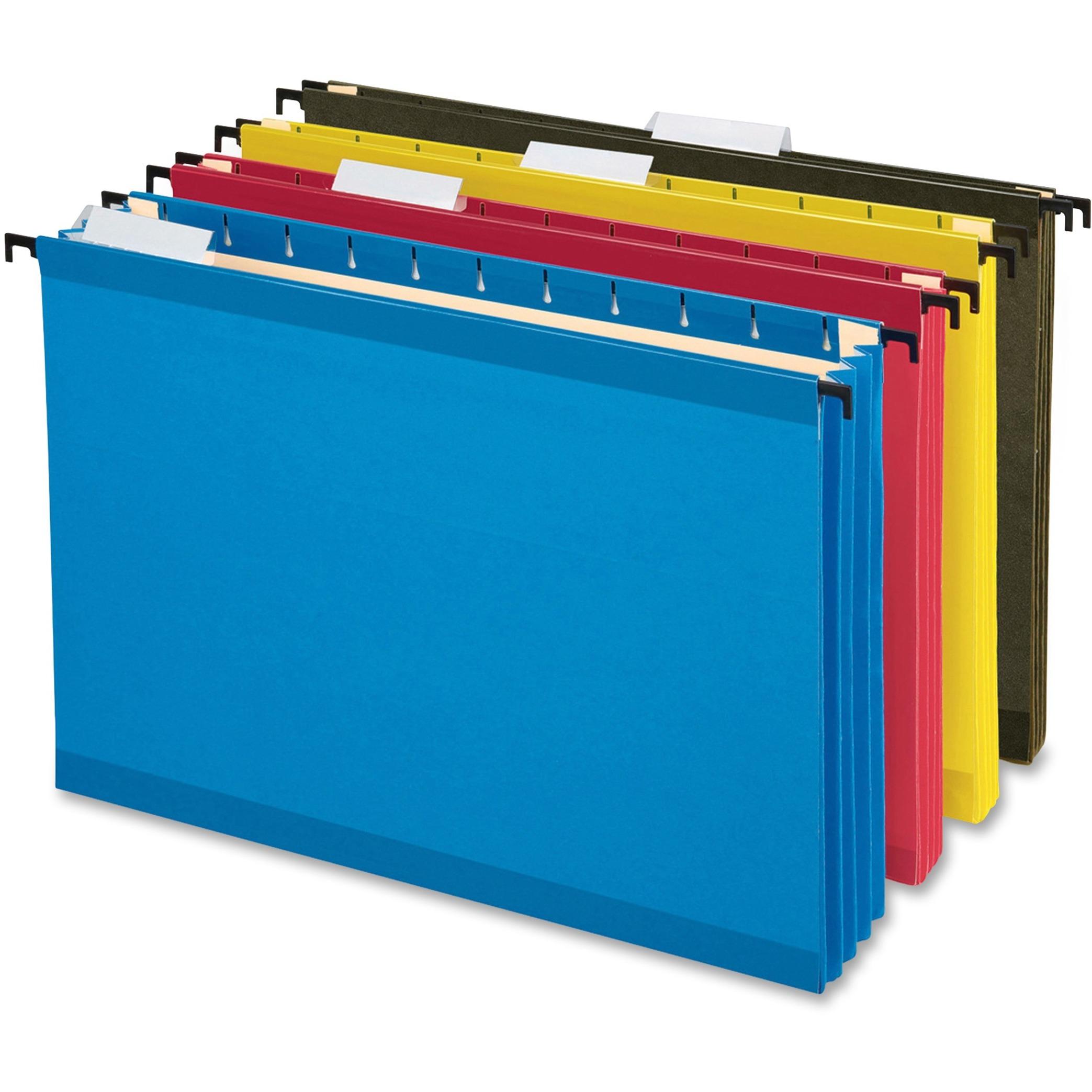 Hanging Pockets, Lgl, 3-1/2" Cap, 4/PK, Assorted