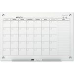 Quartet® Infinity Magnetic Glass Calendar Board, 36 x 24